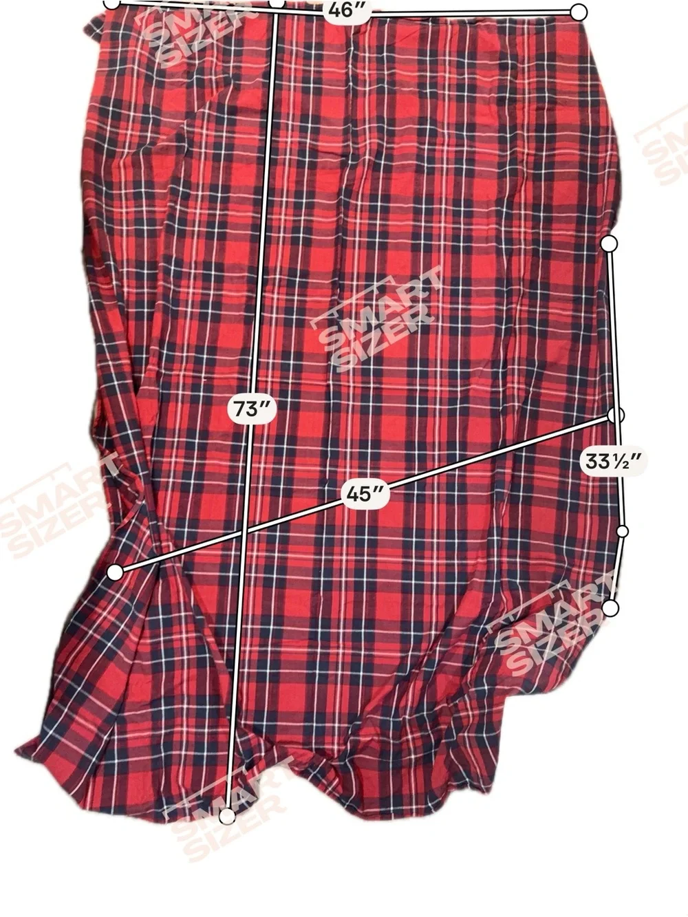 Well Dressed Home Red Plaid tablecloth